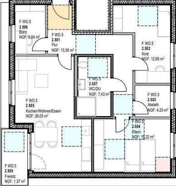 Bild 3 - 4 Zimmer Etagenwohnung in Lotte