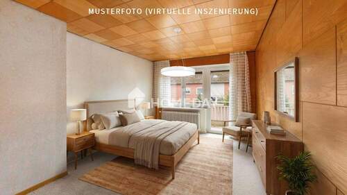 1. OG Schlafzimmer 1-Musterfoto (virtuelle Inszenierung)-2 - 