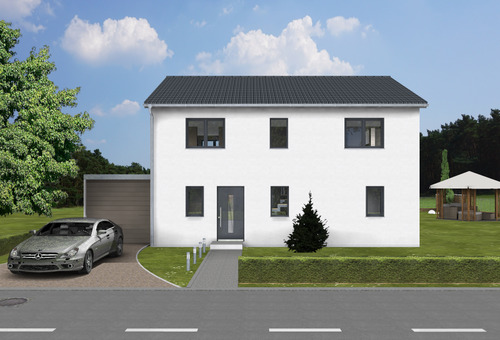 Eingang Front.png - Einfamilienhaus mit 140,00 m&sup2; in Feucht zum Kaufen