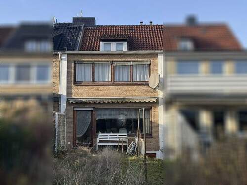 Rückansicht von der Gartenseite - 4 Zimmer Reihenmittelhaus zum Kaufen in Osnabrück