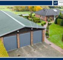 Einzigartige Kombination: Hochwertiger Bungalow mit großzügiger 400 m² Halle! - Müssen