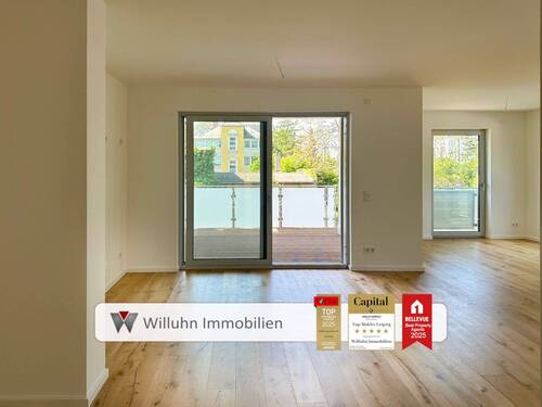 Offener Küchen-und Wohnbereich - Traumwohnung mit Loggia in Südwestausrichtung - NEUBAU - Provisionsfrei für den Käufer