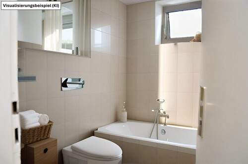 Tageslichtbad mit Wanne - 