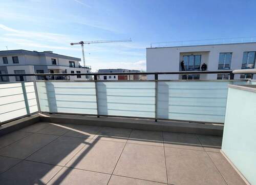 Balkon - Moderne 2-Zimmerwohnung mit Westbalkon im Neubauquartier Quellenpark