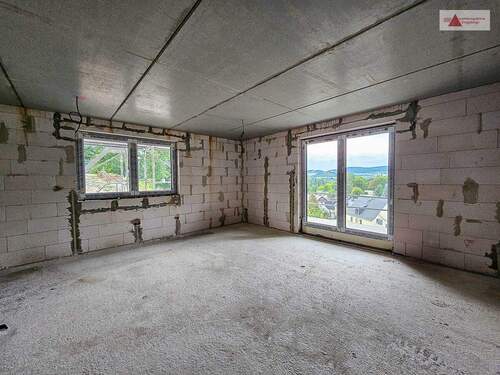 Wohnbereich - Energieeffizient wohnen mit Panoramablick - Neubau-3,5-Raum-Wohnung in Beierfeld