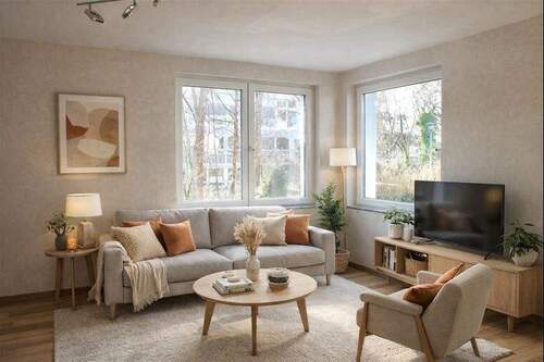 Wohnzimmer - virtually staged - 