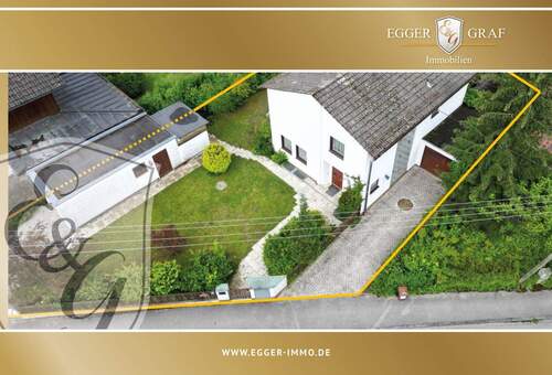 Titelbild Goldrand Haus gelber Grenzverlauf nah - Neubiberg an der Grenze zu Ottobrunn - tolles Grundstück mit Bestand
