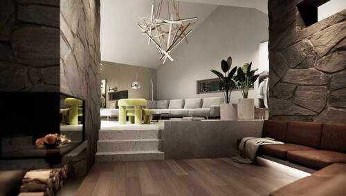 Kaminlounge Visualisierung - 