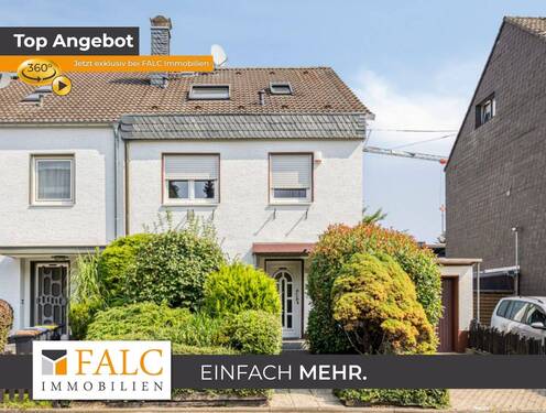 Hausansicht - Familienfreundliches Reihenendhaus mit großem Garten in Köln-Zündorf!