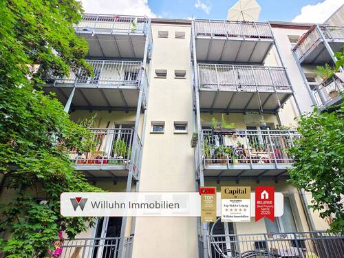 Haushinteransicht - MFH in Altlindenau Vollvermietung Staffelmieten Heizung 2022