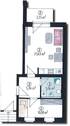 Grundriss - 2 Zimmer Etagenwohnung zur Miete in Zwickau