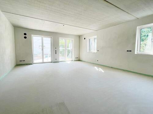 Wohnzimmer.jpg - Terrassenwohnung mit 82,00 m&sup2; in Großmehring zum Kaufen