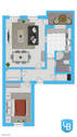 Wohnungsgrundriss - 