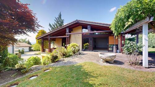 Hausansicht - Ein Haus mit Charakter: Einfamilienhaus mit Einliegerwohnung und südlich ausgerichtetem Garten