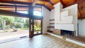 Wohnbereich mit Kamin - 7 Zimmer Einfamilienhaus in Ravensburg