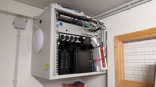 Netzwerkverteilung im Keller - 