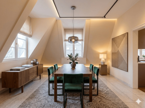 Visualisierung Speisezimmer Einrichtungsbeispiel - 