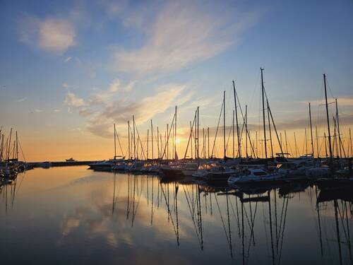Kühlungsborner Hafen am Morgen - 