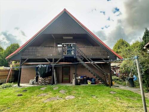 Gartenansicht Eingang Dachgeschosswohnung - Mehrfamilienhaus, Wohnhaus mit 224,20 m&sup2; in Fintel zum Kaufen