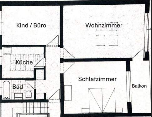Zeichnung 3 Zi. Wg. - 