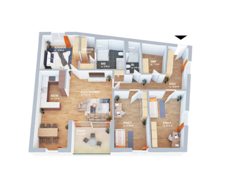 2.PNG - moderne 4-Zimmer-Wohnung in Neubau zu vermieten - ideal für Familien