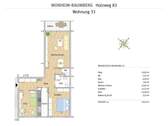 Grundriss der Wohnung - 