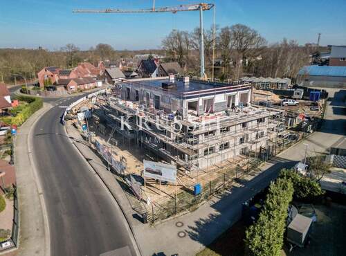 Der Baufortschritt - Die massive Bauweise und das durchdachte Wohnkonzept sind bereits erkennbar - 2 Zimmer Etagenwohnung zum Kaufen in Lingen
