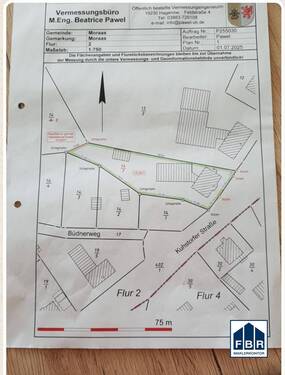 Flurstück 14/7 neu vermessen - 
