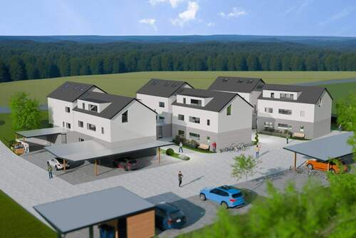 Neubauprojekt Nordansicht - 2 Zimmer Etagenwohnung zum Kaufen in Bad Laasphe