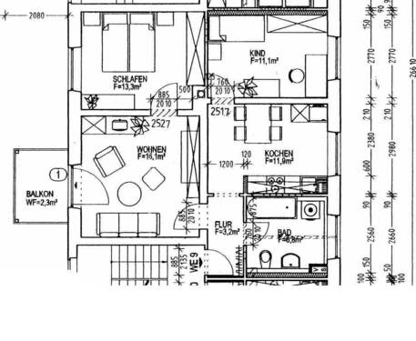 Hofer 34 we 11.jpg - 3 Zimmer Etagenwohnung zur Miete in Chemnitz