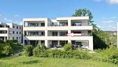 Ansicht Balkon - Wohlfühlwohnung: 2.0 Zimmerwohnung mit grosser Dachterrasse und Tiefgarage!
