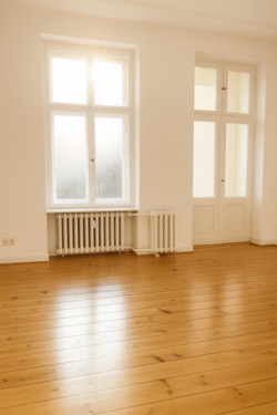 Wohnbereich - Altbau am Kaiserdamm in Charlottenburg: erweiterbare 4,5 - Zimmer-Wohnung, 123 m² mit Loggia & Aufzug im sanierten Gründerzeithaus in bester Lage