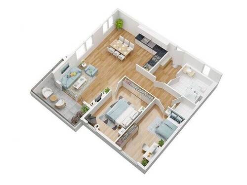 Dettertsraße BA II - Whg 35_3D - 