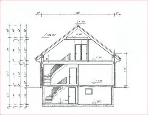Schnitt Musterhaus - 