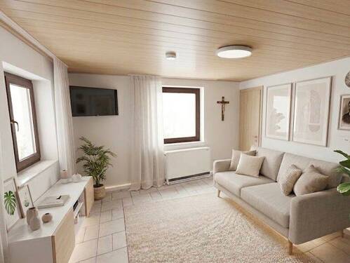 Ki-Vorschlag Wohnzimmer.jpeg - 4 Zimmer Einfamilienhaus zum Kaufen in Eitorf