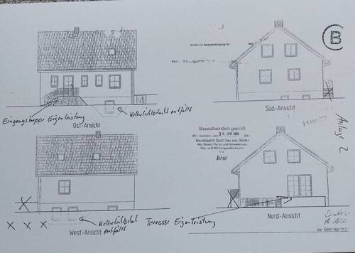 Ansichten Baugenehmigung - 