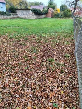 Ansicht mit der vorhandenen Grenzbebauung - Grundstück in Weimar