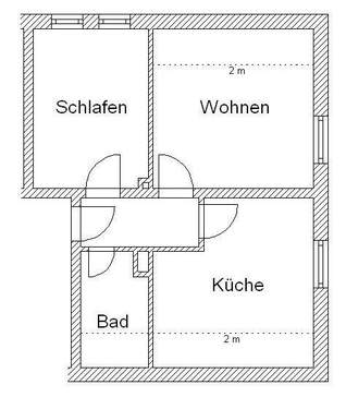 1302-32-5 Grimmestr. 32, DG re.jpg - 2 Zimmer Etagenwohnung zur Miete in Meschede
