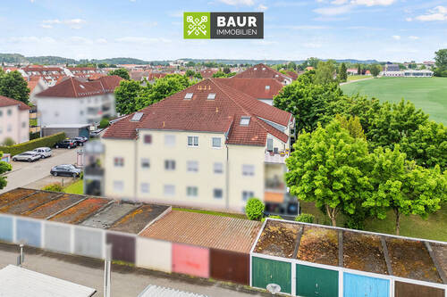 Luftaufnahme - 3 Zimmer Etagenwohnung in Illertissen