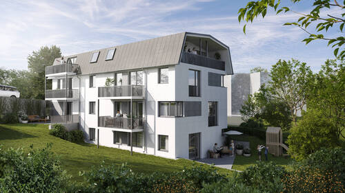 Marie am Circus- Außenvisualisierung - Erstbezug: Modernes Wohnen- auf drei Zimmern mit Balkon- in der Rosenstadt Putbus auf Rügen