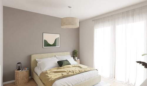 Helles und komfortables Schlafzimmer - 3 Zimmer Etagenwohnung in Germersheim