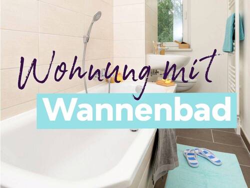 Wohnung mit modernem Wannenbad - Helle 4-Zimmer-Erdgeschosswohnung mit Balkon sucht Nachmieter!