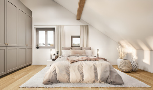 Innenvisualisierung Schlafzimmer - Etagenwohnung in Putbus zum Kaufen