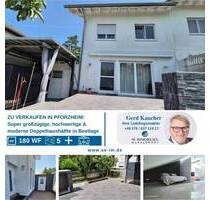 Luxuriös Wohnen.- hochwertige & moderne Doppelhaushälfte in Bestlage von Pforzheim zu verkaufen!