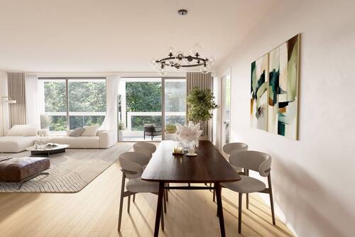 Einladender Essbereich. - 3 Zimmer Etagenwohnung in München