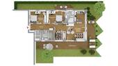 Grundriss Wohnung 2 mit Garten - 