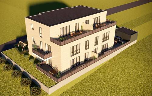 Vogelsperspektive - GUTENBERG-Carree - Altenberge - Neubau Mefa mit 6 WE mit QNG Qualitätssiegel - Kaufpreise ab 393.000 €