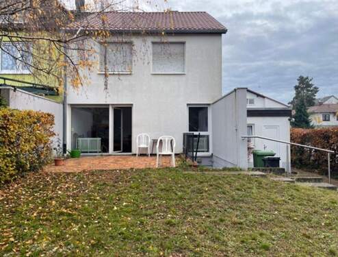 Rückansicht - 5 Zimmer Reihenendhaus in Linkenheim-Hochstetten