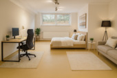Beispiel Einrichtung Homeoffice/Gästezimmer (Digitales Homestaging) - 