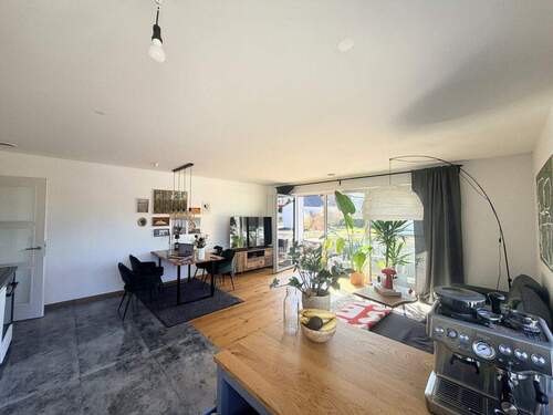 Wohnzimmer - Etagenwohnung mit 68,00 m&sup2; in Poing zur Miete